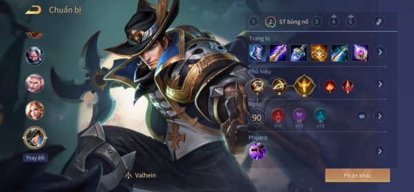 Combo Valhein sát thủ