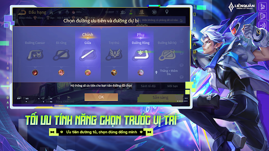 Giao diện người dùng Garena Liên Quân